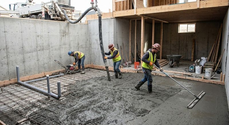 Basement Concrete Installation in Fort Wayne, IN